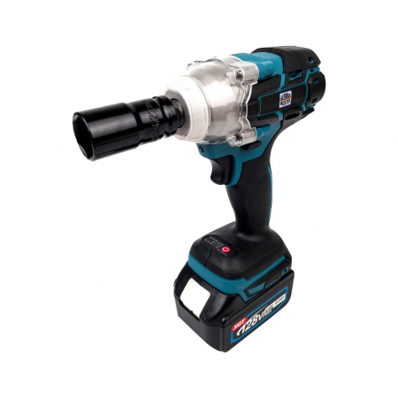 Trusa German Meister Autofiletanta + Flex + Rotopercutor + Masina cu impact, cu 2 acumulatori, 128V, 6 ah [4]