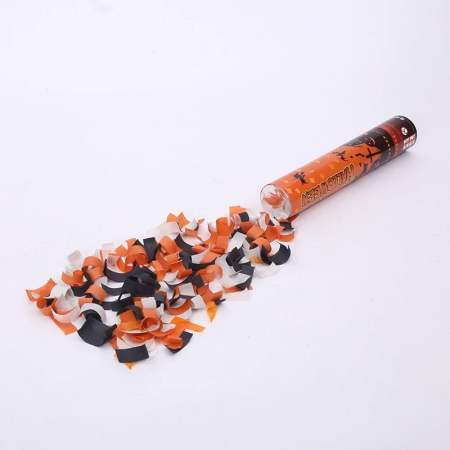 Decorațiuni și accesorii pentru petreceri - Tun de Confetti, 30 cm. Flippy, Model Halloween, Confetti din Hartie, Multicolor