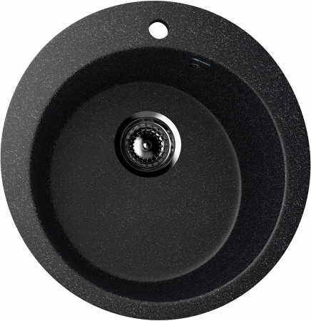 Chiuveta rotunda de bucatarie Ulgran U-405-308 Negru, 49.5 cm [0]