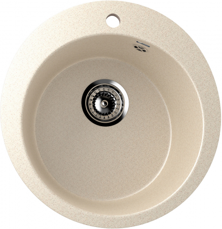Chiuveta rotunda de bucatarie Ulgran U-405-328 Bej, 49.5 cm [0]