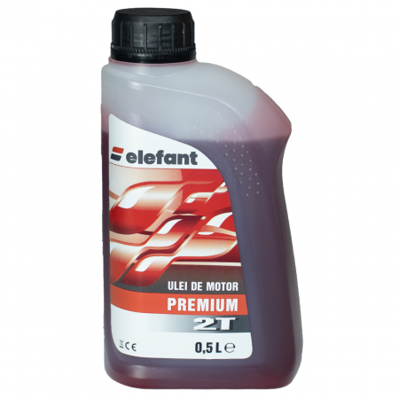 Consumabile, piese si accesorii - ULEI PREMIUM , AMESTEC 2T ,ROSU , 0.5L Elefant
