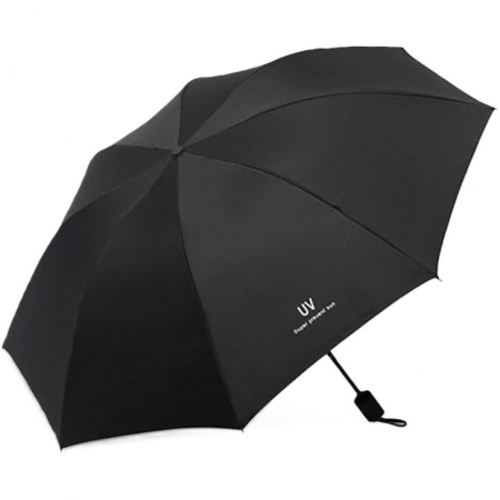 Sub 99 Lei - Umbrela, Flippy, Protectie UV Soare, Protectie Ploaie, Pliabila, din Vinil si Otel, 96 x 67 cm, Negru
