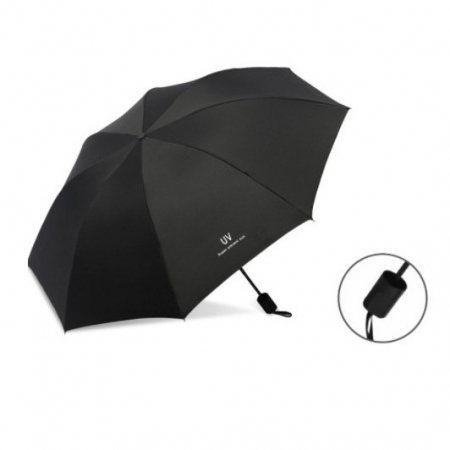 Umbrela, Flippy, Protectie UV Soare, Protectie Ploaie, Pliabila, din Vinil si Otel, 96 x 67 cm, Negru [1]