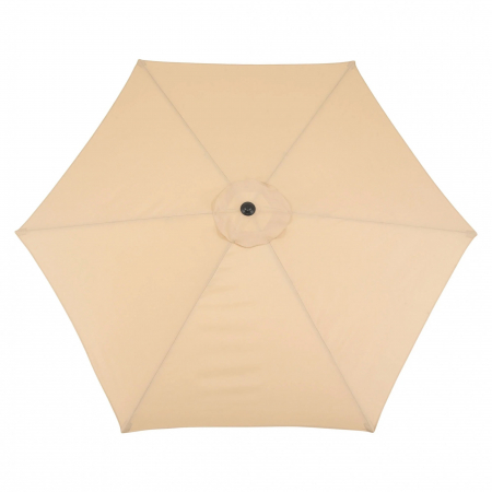 Umbrela rotunda de soare Flippy pentru terasa, diametru 2.70 m, inclinare, manivela, crem [3]