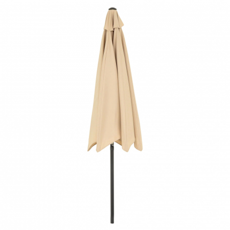 Umbrela rotunda de soare Flippy pentru terasa, diametru 2.70 m, inclinare, manivela, crem [2]