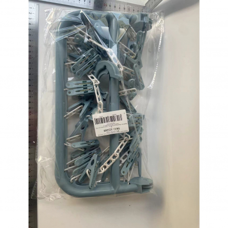 Uscator de rufe Flippy, 32 de cleme, Plastic, Pliabil, rotire 360 grade, 32x32 cm, Albastru [5]