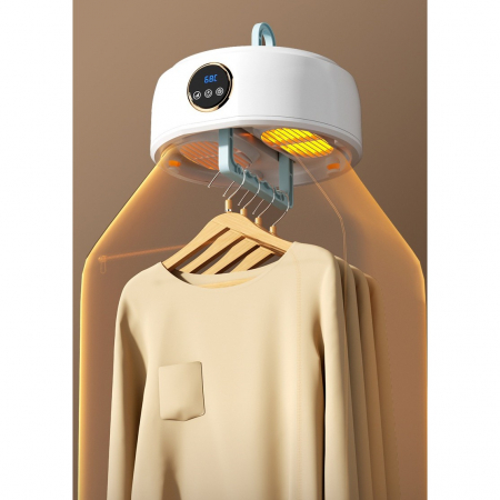 Uscator de Rufe, Flippy, Portabil, Pliabil, Silentios, Reglabil, Temporizator, 26.5 x 11 cm, Alb [3]