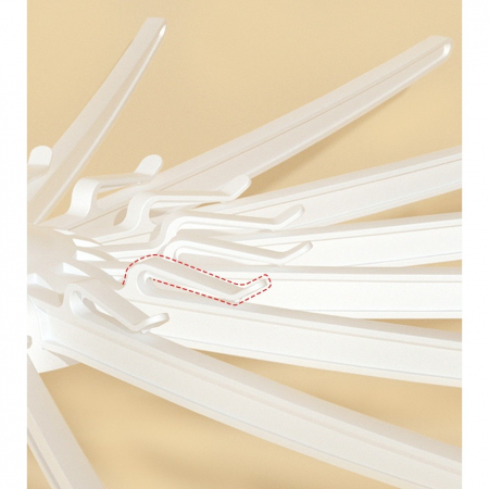 Uscator de Rufe Vertical, Flippy, 2 Niveluri, Pliabil, din ABS+PP+Otel Inoxidabil, Rotire 360 Grade, 130 x 75 cm, Alb [8]