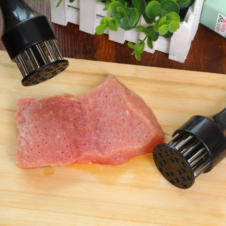 Ustensila pentru fragezit carnea, cu 21 de tije ascutite din inox 304, 20 cm, negru [2]