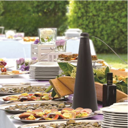 Ventilator Exterior, Flippy, Repelent pentru Muste/Tantari, Cablu USB, Slot Baterii, 9 x 9 x 20 cm, Negru [7]