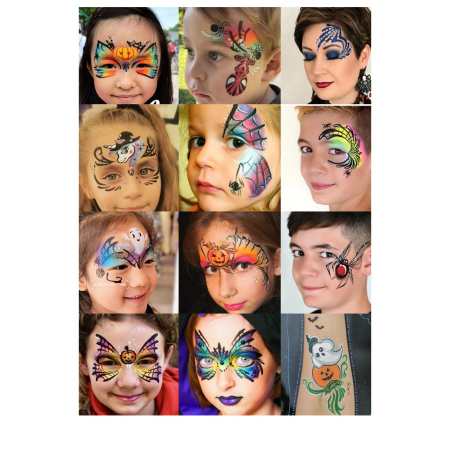 Vopsea pentru Fata/Corp, Flippy, pe Baza de Ulei, 10g, 2.8 x 3.1 cm, Alb [3]