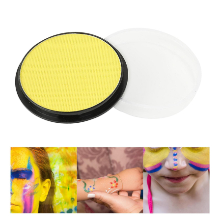 Vopsea pentru Fata si Corp, Flippy, cu Pigment Fosforescent, 30 g, Activare cu Apa, Galben [1]