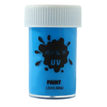 Ingrijire ten si corp - Vopsea pentru Fata si Corp, Flippy, cu Pigment Fosforescent UV, 15 ml, Albastru