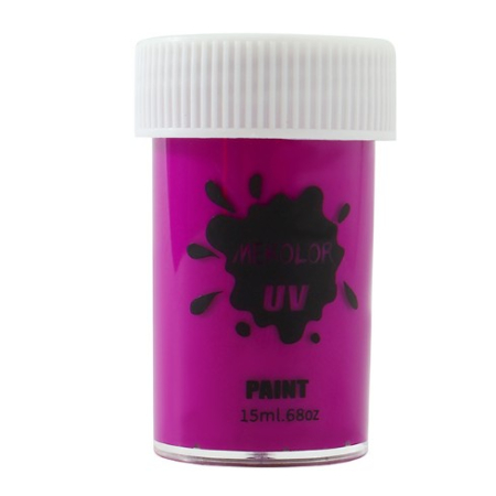 Ingrijire ten si corp - Vopsea pentru Fata si Corp, Flippy, cu Pigment Fosforescent UV, 15 ml, Mov