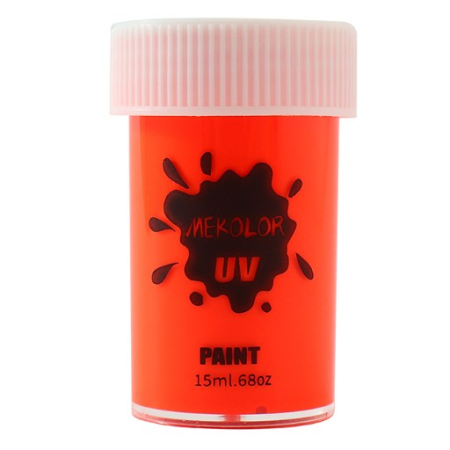 Ingrijire ten si corp - Vopsea pentru Fata si Corp, Flippy, cu Pigment Fosforescent UV, 15 ml, Rosu