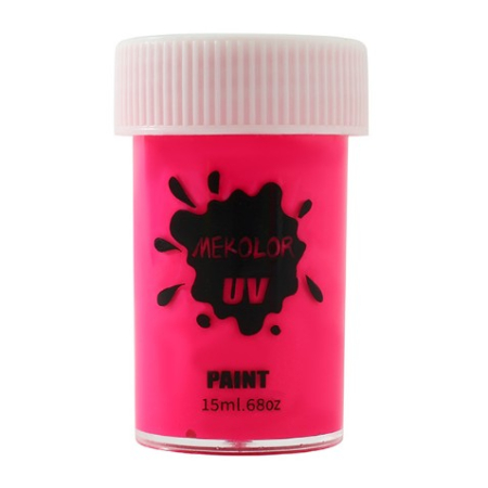 Ingrijire ten si corp - Vopsea pentru Fata si Corp, Flippy, cu Pigment Fosforescent UV, 15 ml, Roz