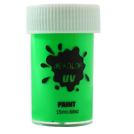 Ingrijire ten si corp - Vopsea pentru Fata si Corp, Flippy, cu Pigment Fosforescent UV, 15 ml, Verde