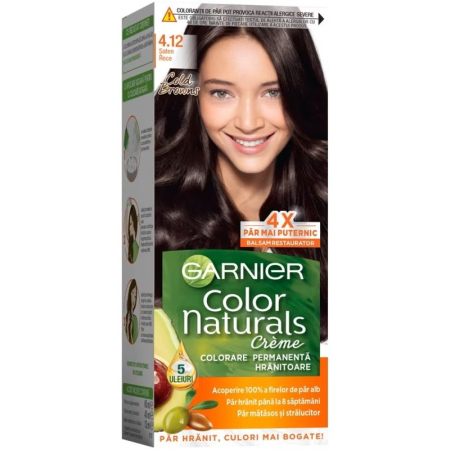 Sub 99 Lei - Vopsea pentru Par, Garnier Color Naturals, 4.12 Saten Rece