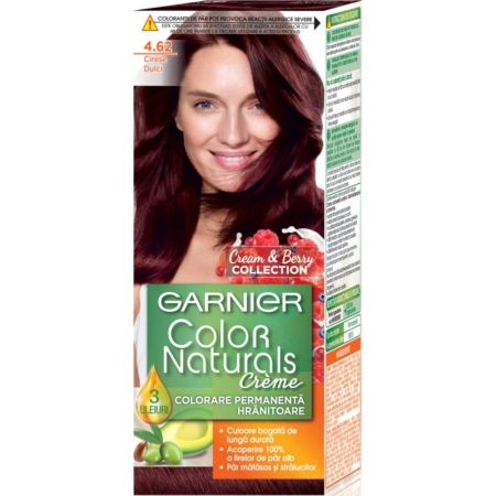 Sub 99 Lei - Vopsea pentru Par, Garnier Color Naturals, 4.62 Cirese Dulci
