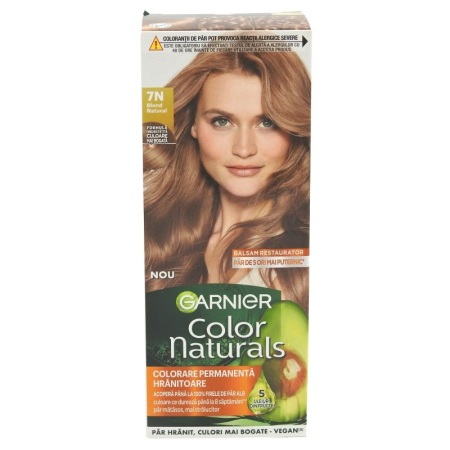 Sub 99 Lei - Vopsea pentru Par, Garnier Color Naturals, 7N Blond Natural