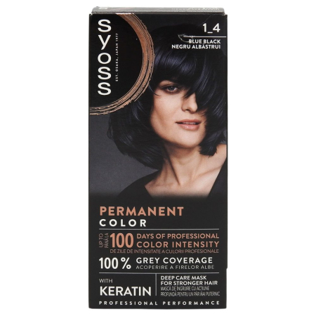 Îngrijire personală și cosmetice - Vopsea pentru Par, Syoss Professional, 1-4 Blue Black
