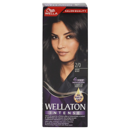 Sub 99 Lei - Vopsea pentru Par, Wellaton, 2/0 Black