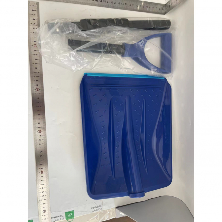 Lopata de Zapada, Flippy, Multifunctionala, Demontabila, cu Maner Antiderapant, Aluminiu, Plastic, Solutia pentru Iarna, pentru Deszapezire, 80x11x25.7 cm, Albastra [1]