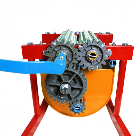 Zdrobitor desciorchinator manual de struguri Micul Fermier, cuva 20 litri, 300 kg/h [4]