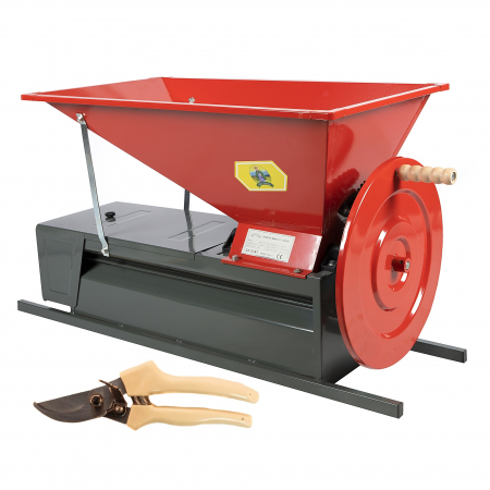 Zdrobitor manual de struguri DG04C desciorchinator, 65 L, 500 Kg/h cu foarfeca yeti pentru vie [0]