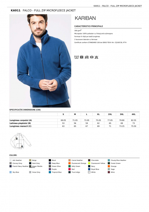 JACHETA MICROFLEECE CU FERMOAR INTREG [1]
