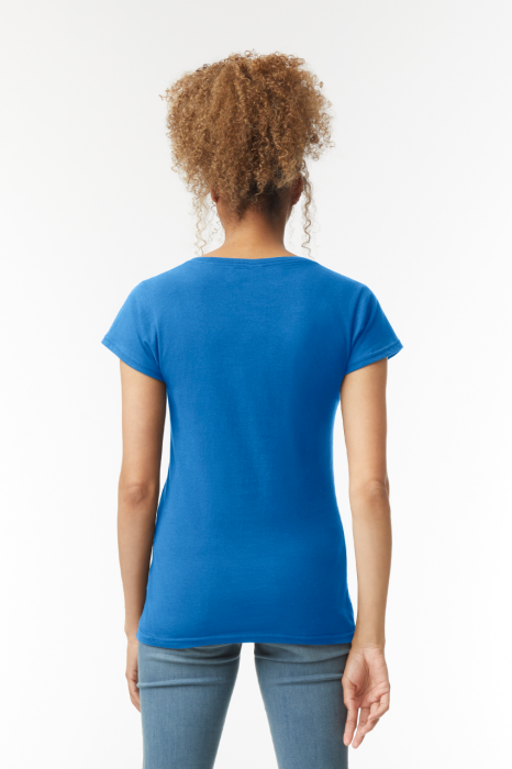 TRICOU DAMA GILDAN SOTSTYLE V-NECK [4]