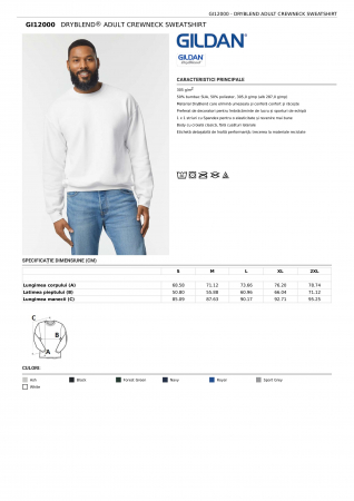 HANORACE - HANORAC GILDAN DRYBLEND® ADULT CREWNECK