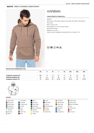 HANORACE - HANORAC KARIBAN MEN’S CU GLUGA