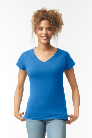 TRICOU DAMA GILDAN SOTSTYLE V-NECK [1]