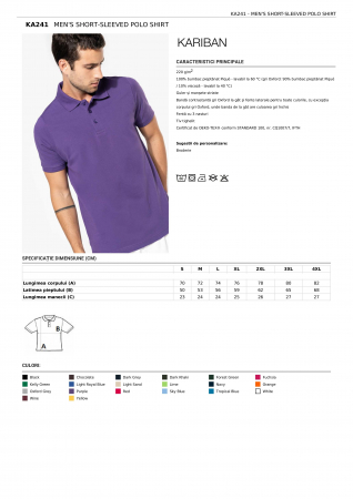TRICOURI POLO - TRICOU POLO KARIBAN BARBATI