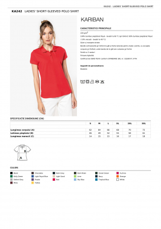 TRICOURI POLO - TRICOU POLO KARIBAN DAMA
