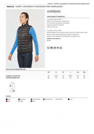 VESTE - VESTA DAMA KARIBAN FAKE DOWN JACKET