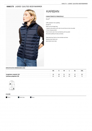 VESTE - VESTA DAMA KARIBAN MATLASATA