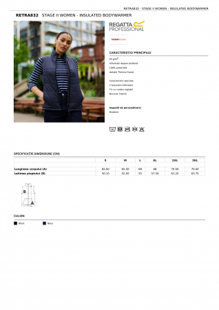 VESTE - VESTA DAMA REGATTA STAGE II