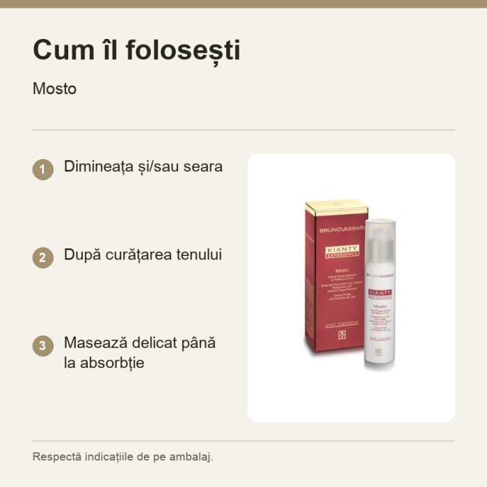 Cremă Fluida cu Extract de Struguri 50 ml - Mosto - imagine produs [4]