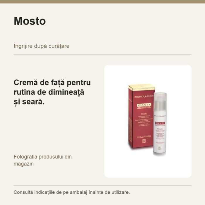 Cremă Fluida cu Extract de Struguri 50 ml - Mosto - imagine produs [2]