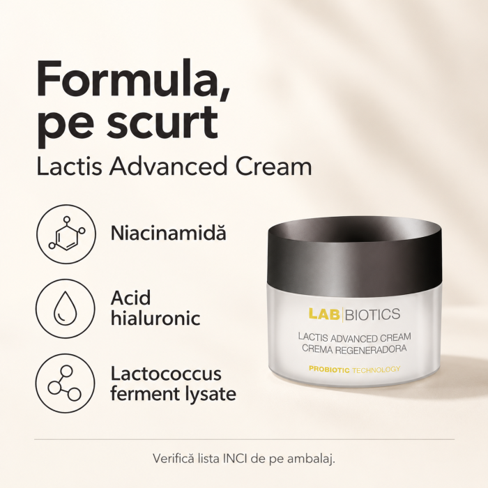 Cremă Reparatoare Pre-și Probiotica 50 ml - Lactis Advanced Cream - imagine produs [3]
