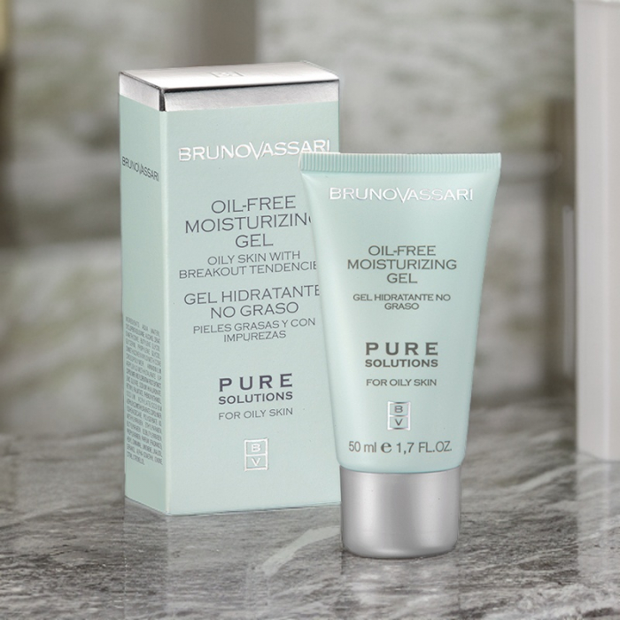 Crema tratament pentru tenul gras 50ml - Oil Free Moisturizing Gel Pure Solution Bruno Vassari [3]