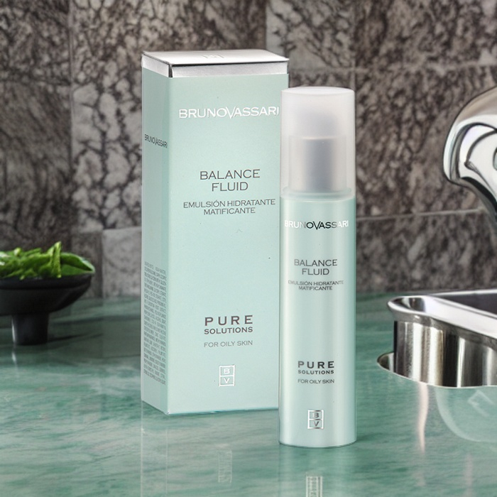 Emulsie Matifianta si Hidratanta Pentru Ten Gras/Uleios 50ml - Balance Fluid Pure Solution Bruno Vassari [3]