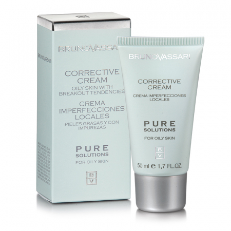 Pure Solutions - Ten Acneic - Tratament Localizat Pentru Ten Gras/Uleios cu Imperfectiuni 50ml - Corrective Cream Pure Solution Bruno Vassari