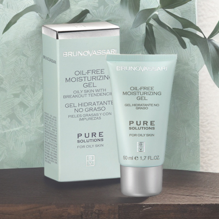 Crema tratament pentru tenul gras 50ml - Oil Free Moisturizing Gel Pure Solution Bruno Vassari [1]