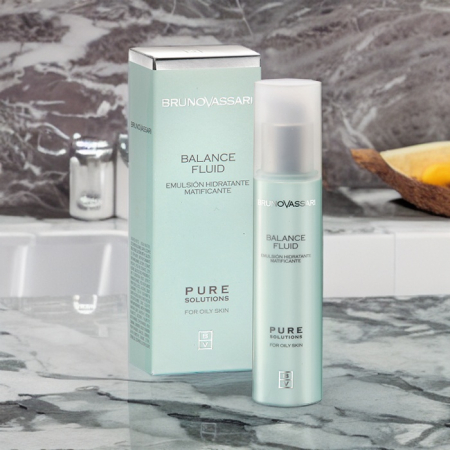 Emulsie Matifianta si Hidratanta Pentru Ten Gras/Uleios 50ml - Balance Fluid Pure Solution Bruno Vassari [1]