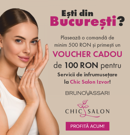 PROMOTII - Voucher Cadou de 100 RON la Chic Salon Izvor! Bruno Vassari