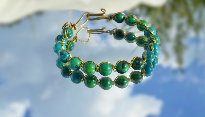 Bratara chrysocolla - auriu [2]