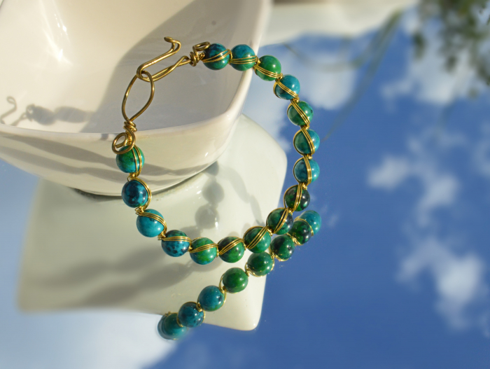Bratara chrysocolla - auriu [3]